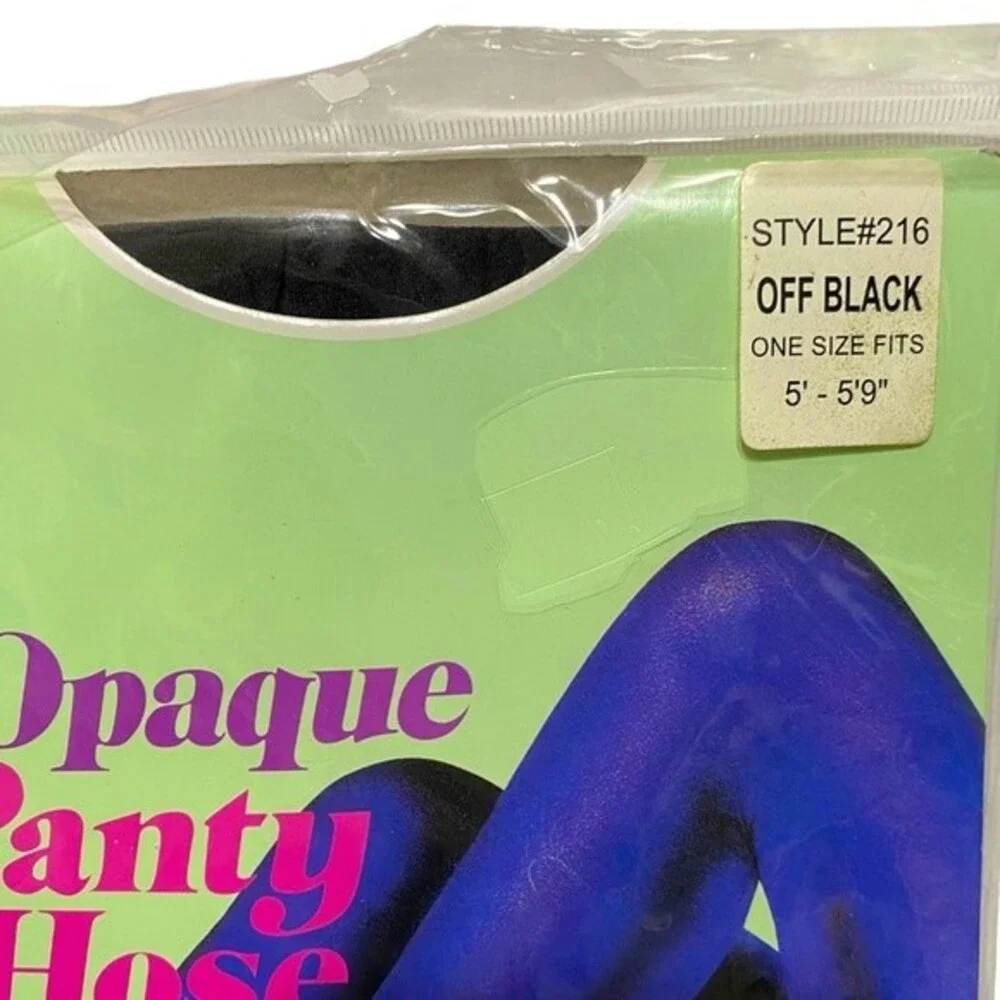 Opaque Panty Hose Off Black
